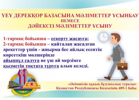 Үкіметтік емес ұйымдар үшін маңызды мәлімдеме