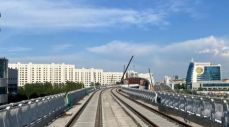 Астанадағы LRT құрылысының жартысы аяқталды