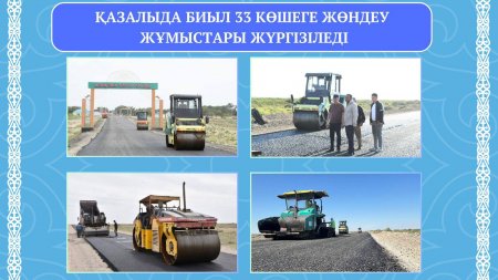 Биыл 33 көшеге жөндеу жұмыстары жүргізіледі