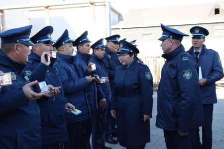Қазалы ауданы полиция бөлімінің жеке құрамының қатысуымен саптық жиын өтті
