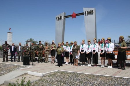 Қызылордада Ұлы Жеңіс батырларын еске алуға арналған митинг өтті