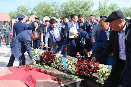 Қазалы ауданында Ұлы Жеңіс күніне орай мерекелік шара өтті