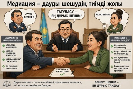 Медиация және татуластыру рәсімдерін қолданудың маңызы