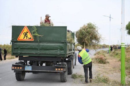 Қазалыда күзгі санитарлық тазалық жұмыстары қарқынды жүргізілді
